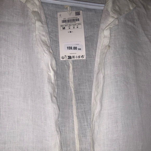 ZARA 100% LINEN JUMPSUIT - Picture 4 of 4